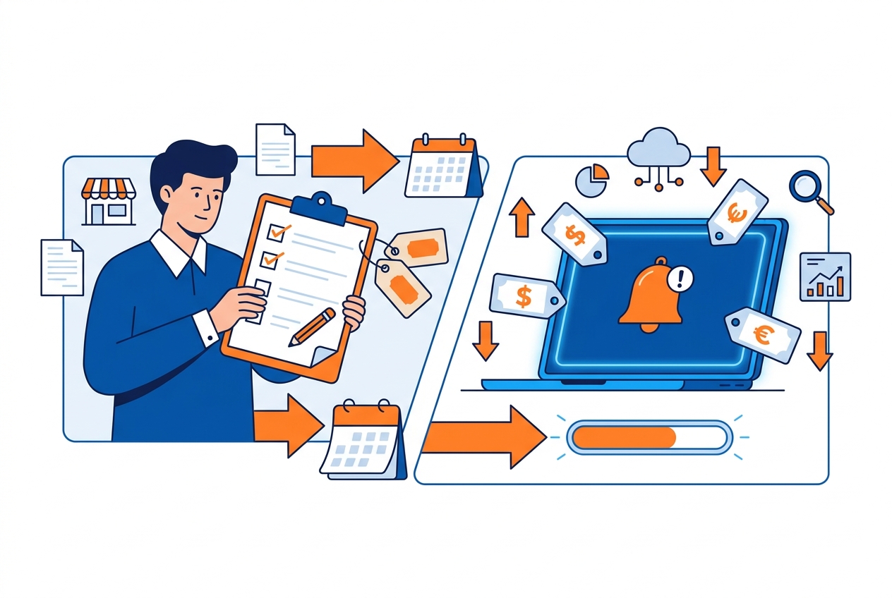 Manual versus automated competitor monitoring