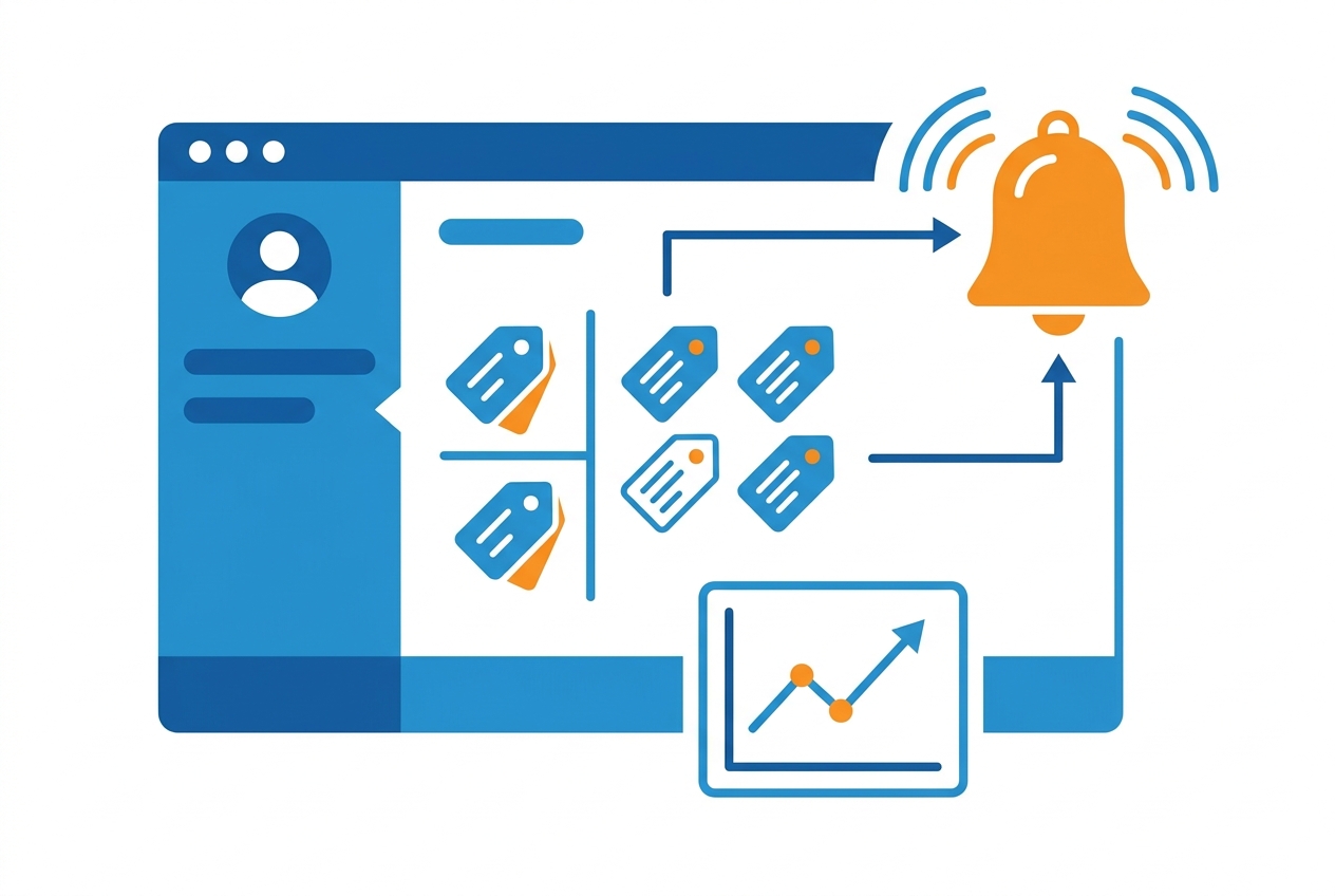 Automated competitor price monitoring dashboard with a price-change alert