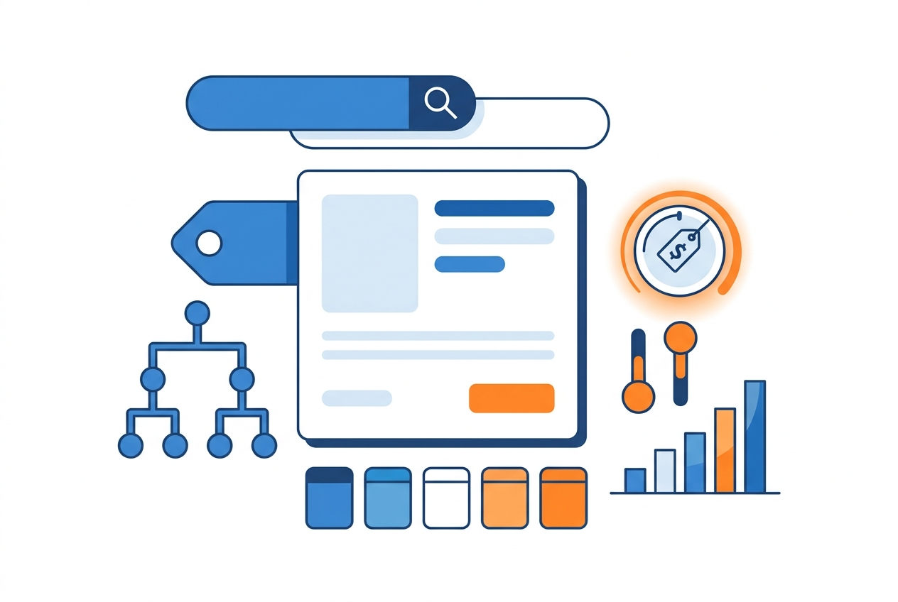Google Shopping feed optimization: query-shaped titles, categories, custom labels, supplemental feeds and competitive price