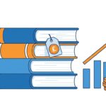 A stack of the best pricing strategy books with a price tag bookmark