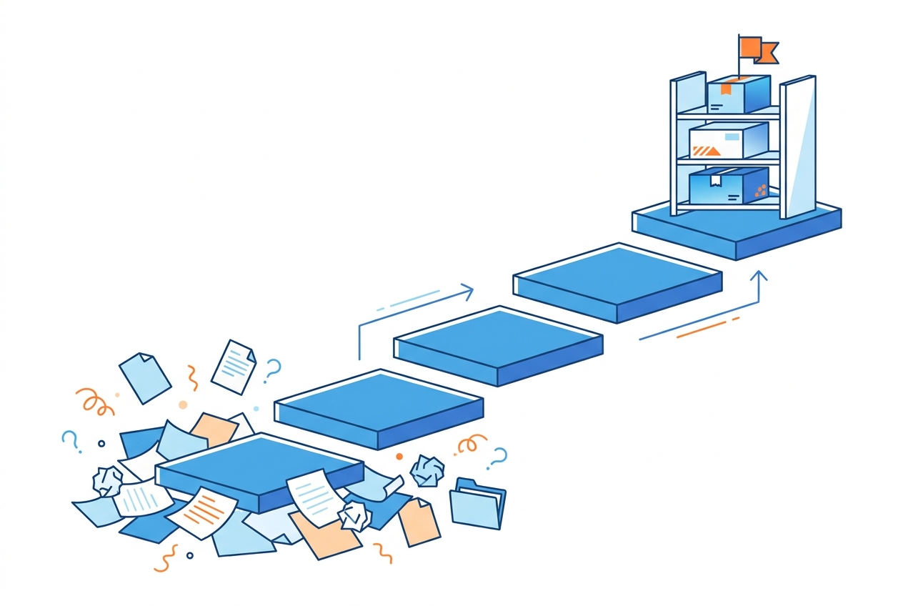 Building a product catalog that scales — six stepping stones from spreadsheet to automated channels