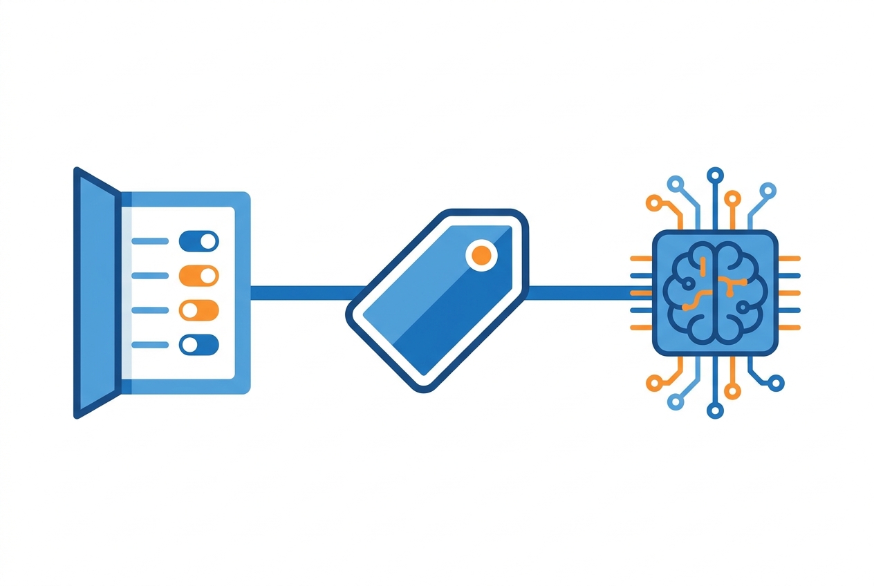 Rule-based versus algorithmic repricing — a written checklist next to an AI brain chip